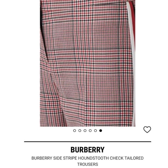 Burberry Wool Houndstooth Check Tailored Trousers Sz 8 New - Picture 5 of 16